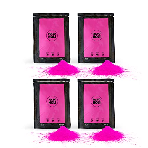 POLVO HOLI – Babyparty-Paket, 4 Beutel à 100 g – verrät das Geschlecht des Babys. (Rosa) von POLVO HOLI