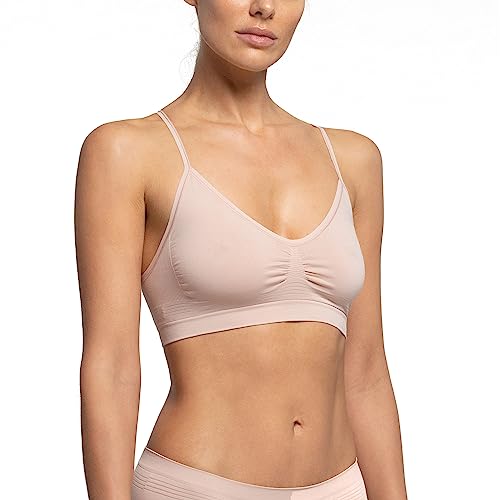 POMPEA Damen Brassiere Seamless BH, Basic Skin, L/XL von Pompea