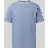 POMPEII BRAND T-Shirt mit Logo-Print Modell 'ADMISSION LETTER MARENGO' in Hellblau, Größe L von POMPEII BRAND
