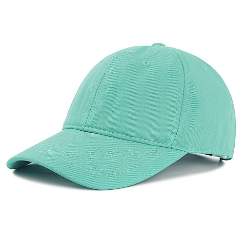 Baseball Cap Herren Damen Basecap Sonnenschutz Baseballkappen Gestickte Lächeln Verstellbar Sonnenschutz Classic Baumwolle Baseballkappen Sportlicher Draußen Cap für Tennis Golf Freizeit Pfauenblau von PONCEAU