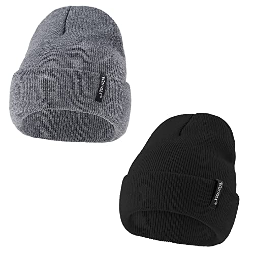 PONCEAU Mütze Baby Beanie Kleinkind Kind Weiche Wintermützen Strickmütze Jungen Mädchen Warme Wintermütze Neugeborene M (3-8 Jahre) von PONCEAU