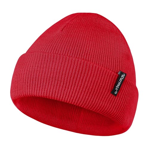 PONCEAU Mütze Baby Beanie Kleinkind Kind Weiche Wintermützen Strickmütze Jungen Mädchen Warme Wintermütze Neugeborene S (0-3 Jahre) von PONCEAU