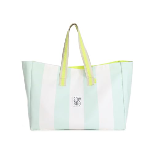 Ponette Extra große Strandtasche Paradise, Mint von PONETTE