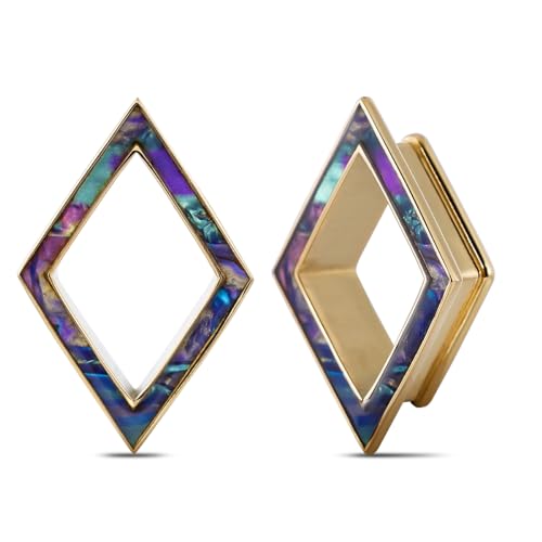 PONWAG 1 Paar 2g 0g 00g Tropfen Rhombus Ohren Dehnung Tunnel Stecker Opal Doppelt Flared Edelstahl Saddle Plug Piercing Schmuck für Frauen PONWAG 1 Paar 2g 0g 00g Tropfen Rhombus Ohren Dehnung Tunnel Stecker Opal Doppelt Flared Edelstahl Saddle Plug Piercing Schmuck für Frauen von PONWAG