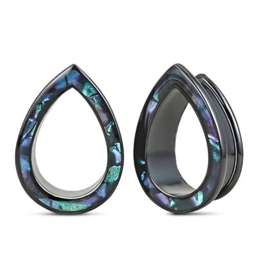 PONWAG 1 Paar 2g 0g 00g Tropfen Rhombus Ohren Dehnung Tunnel Stecker Opal Doppelt Flared Edelstahl Saddle Plug Piercing Schmuck für Frauen PONWAG 1 Paar 2g 0g 00g Tropfen Rhombus Ohren Dehnung Tunnel Stecker Opal Doppelt Flared Edelstahl Saddle Plug Piercing Schmuck für Frauen von PONWAG