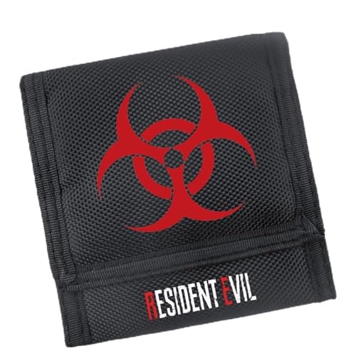 POONGNEE Anime Game Resi dent Evil dreifach gefaltete Brieftaschen, Taschengeldbeutel, leichtes und einzigartiges Design, Mehrfarbig, Stil 1 von POONGNEE