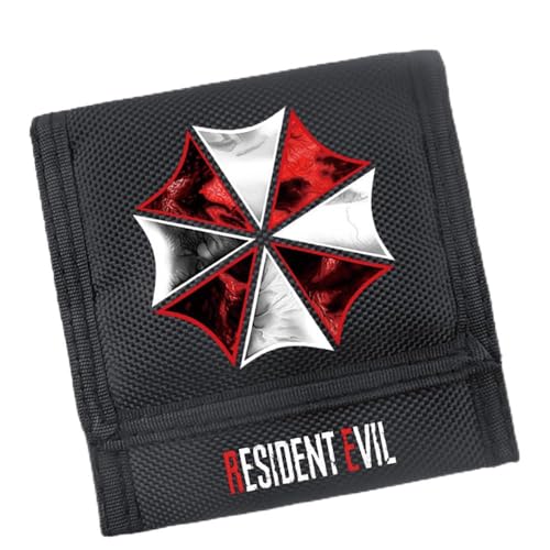 POONGNEE Anime Game Resi dent Evil dreifach gefaltete Brieftaschen, Taschengeldbeutel, leichtes und einzigartiges Design, Mehrfarbig, Stil 2 von POONGNEE