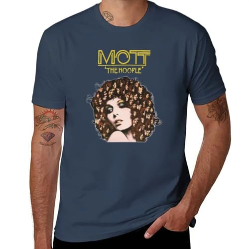 Mott The Hoople T-Shirt Oversized t-Shirt for Men Pack Black L von POOYWWFK