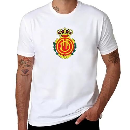 RCD Mallorca T-Shirt Anime t Shirt Man Clothes Mens White M von POOYWWFK
