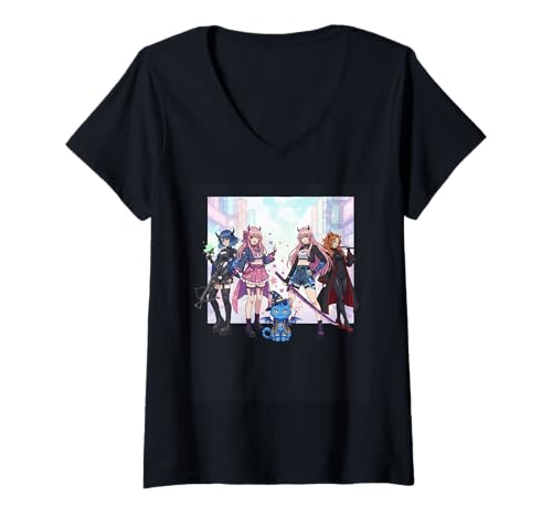Damen Dämonen Jäger T-Shirt mit V-Ausschnitt Damen Dämonen Jäger T-Shirt mit V-Ausschnitt von POP Designs