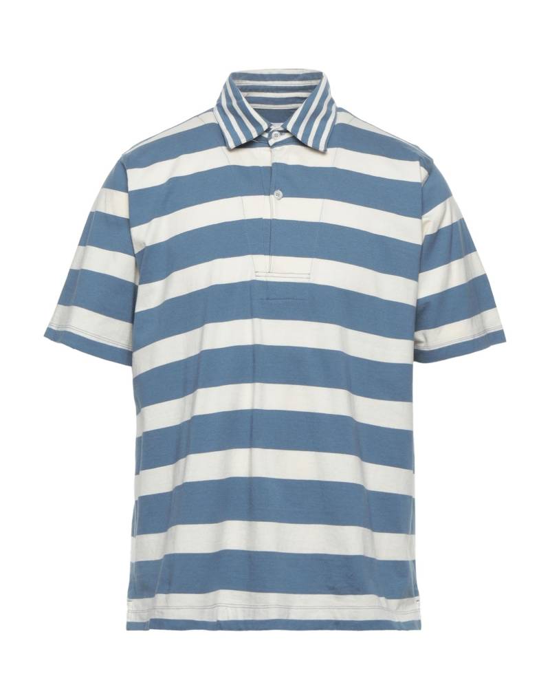 POP TRADING COMPANY Poloshirt Herren Blaugrau von POP TRADING COMPANY