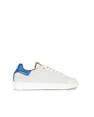 POPA Damen Alcaraz Multipoint Blau Napa Sneaker, weiß, 45 EU von POPA