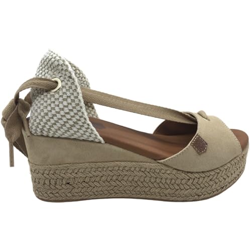 POPA Damen Cuña Baja Valdes Lazada Serra Low-top, Beige, 36 EU von POPA