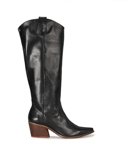 POPA Damen Paulina Stiefel Leder Schwarz Bootsschuh, 36 EU von POPA