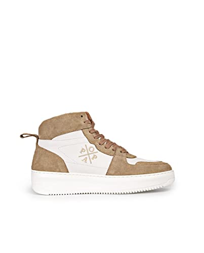 POPA Damen Tolima Spaltleder beige Sneaker, 36 EU von POPA