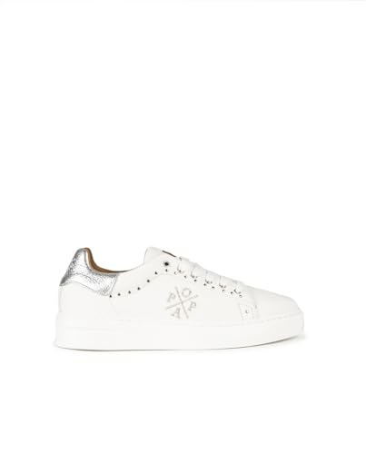 POPA Damen Vicort Ornamente Weiß Sneaker, 38 EU von POPA