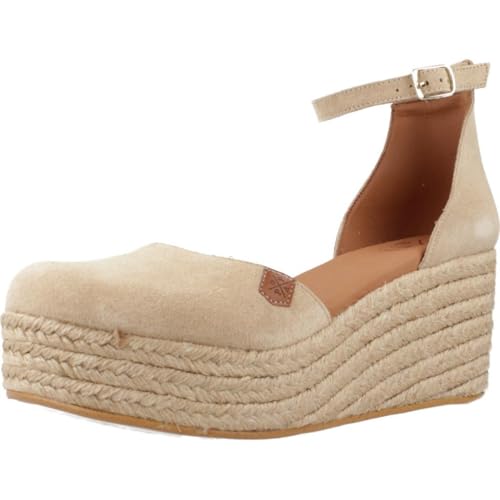 POPA Keilabsatz mit niedrigem Keilabsatz, Spaltleder, Beige, beige, 39 EU POPA Keilabsatz mit niedrigem Keilabsatz, Spaltleder, Beige, beige, 39 EU von POPA
