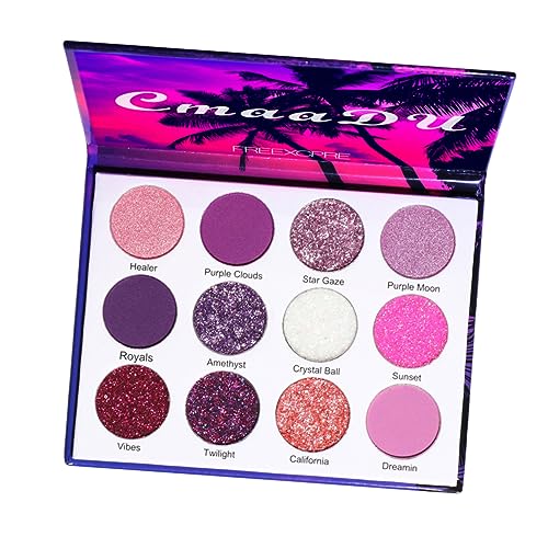 POPETPOP 1 Schachtel Lidschatten-palette Lidschattenpuder Kosmetika Make-up-lidschatten Glitzernder Lidschatten Schimmernder Lidschatten Glitzer-make-up Plastik Frau Metall Lieferungen von POPETPOP