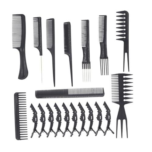 POPETPOP 1 Satz 20st 20 Multifunktion Ale Kamm-set Für Männer Färbepinsel Für Den Friseursalon Friseurbürste Haarfärbebürsten Für Salons Haarkammset Plastik Mann Spitzer Schwanz Haarnadel von POPETPOP