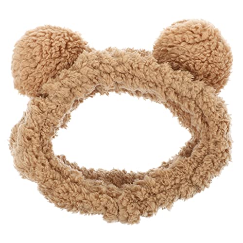 POPETPOP 1 Stück Gesichtswaschbär-Stirnband Spa-Stirnband Zum Waschen Des Gesichts Kawaii-Stirnband Haarschmuck Für Frauen (Khaki) von POPETPOP