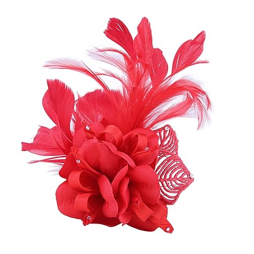 POPETPOP 1Stk Blumenhaarspangen für Frauen Fascinator-Brosche Fascinator-Haarteil Fascinator Haarspange Haarklammer Mädchen Haarnadel Haarspange für Damen die Blumen Südkorea Bräutigam von POPETPOP