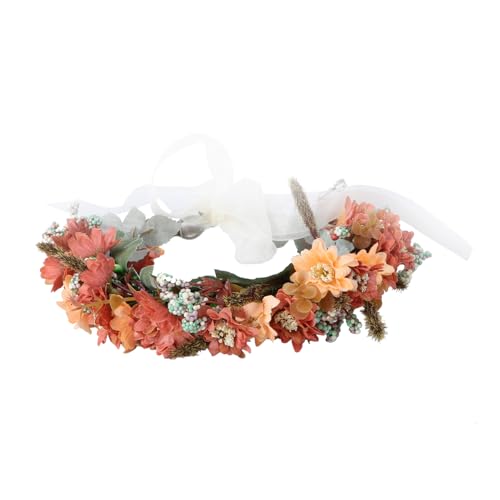 POPETPOP 1 Stk Kranz Tiara Haarschmuck Frau Textil Hochzeit Blumen von POPETPOP