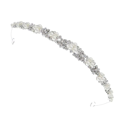 POPETPOP 1stk Stirnband Haarreifen Aus Strass Haarreif Aus Perlen Kopfschmuck Aus Perlen-strass Braut Kopfschmuck Haare Für Frauen Weibliches Haar Zubehör Fräulein Legierung Hochzeitskleid von POPETPOP