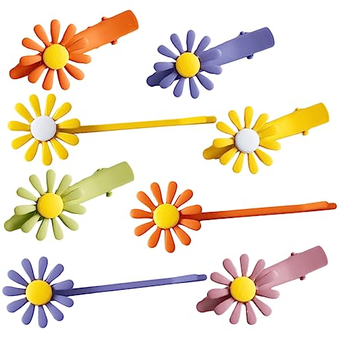 POPETPOP 10st Sonnenblumen-haarnadeln Gänseblümchen-haarspangen Für Frauen Minimalistische Bobby Pins Sonnenblumen-haarspangen Für Frauen Blumenklammern Fräulein Mädchen Blumenclip von POPETPOP