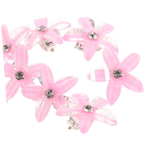 POPETPOP 10st Strass-haarspange Für Kinder Blumen-haarfangclips Perlen Für Zöpfe Für Kinder Braut Haarspange Kiefer Mini-haarklammern Miniclips Strasssteine Baby Krallen Blumenmädchen von POPETPOP