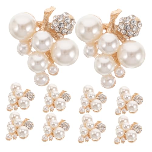 POPETPOP 10 Stück Teiliges Brautschmuck DIY Flatback Perlen und Strass Verzierungen für Haarschmuck Kleidung Schuhe Leichte Langlebige Bastel Accessoires für Hochzeit und Bastelprojekte POPETPOP 10 Stück Teiliges Brautschmuck DIY Flatback Perlen und Strass Verzierungen für Haarschmuck Kleidung Schuhe Leichte Langlebige Bastel Accessoires für Hochzeit und Bastelprojekte von POPETPOP