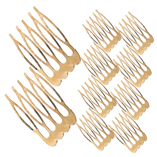 POPETPOP 10 Stück Teiliges Kleine Haarkämme aus Seitenkämme für Damen mit Dickem Haar Funkelnder Brautschmuck und Vielseitige Haaraccessoires für Hochzeit Party und Alltag von POPETPOP