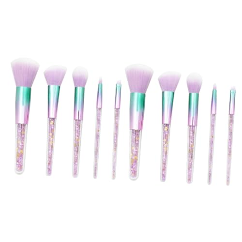 POPETPOP 10-teiliges Set Make-up Pinsel Maquillaje Para Mujer Bilden Foundation-make-up-pinsel Rougepinsel Make-up-pinsel-set Make-up-pinsel Für Die Frau Anzug Violett Kristall Damen Bürste von POPETPOP