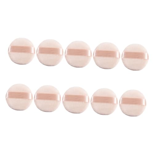 POPETPOP 10st Puderquaste Wiederverwendbare Kosmetikquaste Finger-puff-make-up Foundation-schwämme Make-up-grundlage Foundation-applikator-puff Make-up-ei Mini Mädchen Natürlicher Schwamm von POPETPOP