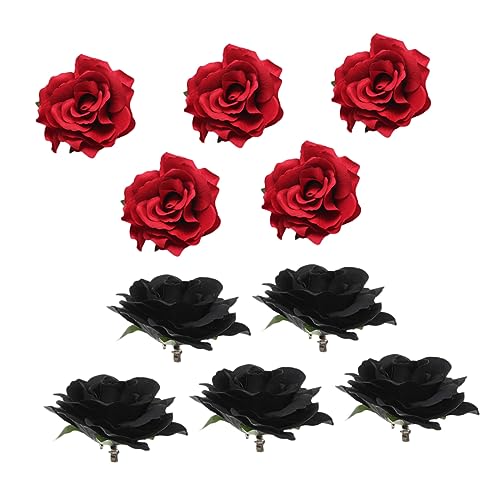 POPETPOP 10st Rosafarbene Haarspange Braut Kopfschmuck Haarschmuck Rote Haaraccessoires Für Frauen Rote Haarspange Haarspangen Strand Rostfreier Stahl Rose Stift von POPETPOP