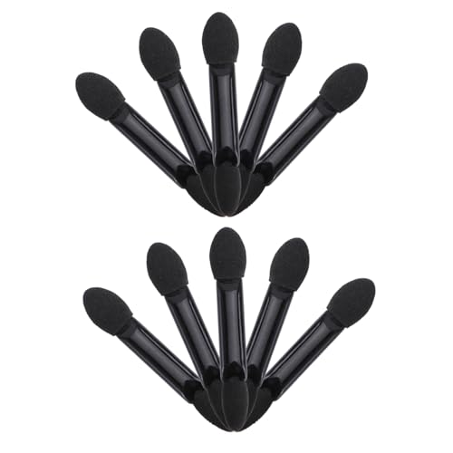POPETPOP 10stücke Einweg-lidschattenpinsel Mit Schwammspitze Doppelseitiger Ovaler Make-up-applikator Für Lidschatten-designs von POPETPOP