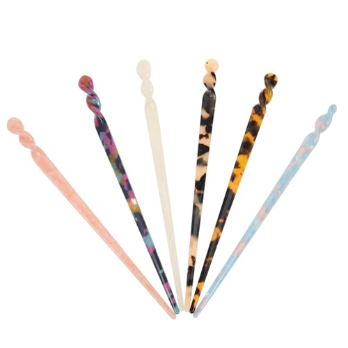 POPETPOP 2 Sets Haarnadel Im Chinesischen Stil Vintage-haarstab Für Damen Retro-haarnadel Für Elegante Partys 6 Stück X 2 von POPETPOP