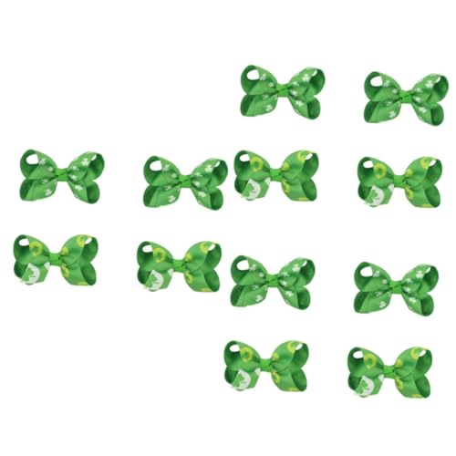 POPETPOP 12 Stück Haarstyling Haarnadeln Bownot Haarspangen Boutique Haarschleifen Haarnadel Für Mädchen St Patricks Day Hut Haarnadeln Haarspangen Kleeblatt Haarspange Modellierung von POPETPOP