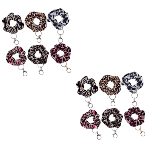 POPETPOP 12 Stk Schlüsselanhänger Haargummi Scrunchie-armband Handtaschenanhänger Schlüsselanhänger Als Dekoration Schlüsselanhänger-armbänder Armband Lanyard Stirnband Stoff Wagen Fräulein von POPETPOP