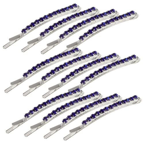 POPETPOP 12 Stück Teiliges Dekorative Haarklammern mit Strasssteinen Stabile Metall Haarclips für Damen Eleganter Haarschmuck für Hochzeit Party und Alltag Haarspangen für Stilvolle von POPETPOP
