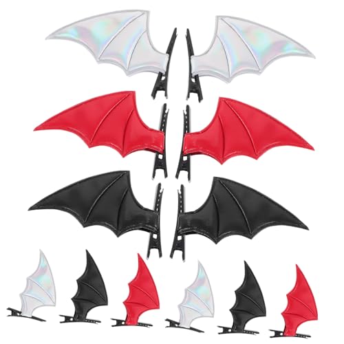 POPETPOP 12 Stück Teufel Wings Hair Clip Festival-haarspangen Fledermaus Kopfschmuck Seitliche Clips Für Haare Haarjuwelenstil Haarspangen Für Damen Fledermaus Haarspange Pu POPETPOP 12 Stück Teufel Wings Hair Clip Festival-haarspangen Fledermaus Kopfschmuck Seitliche Clips Für Haare Haarjuwelenstil Haarspangen Für Damen Fledermaus Haarspange Pu von POPETPOP