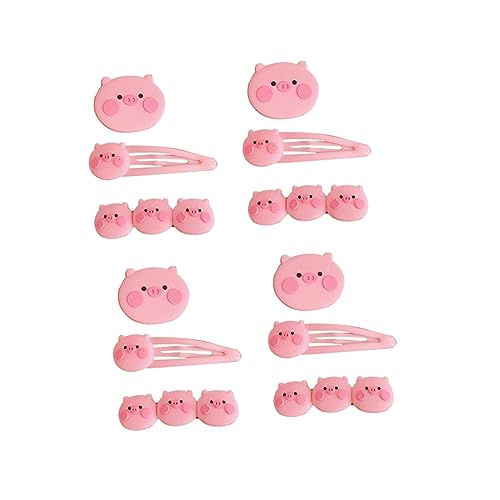 POPETPOP 12st Haarnadel Schweinehaar Dekorative Haarspange Niedliche Haaraccessoires Tierhaar Haarspange Cartoon-haarspange Geschenke Für Kinder Kleine Einstellen Harz Kleinkind von POPETPOP