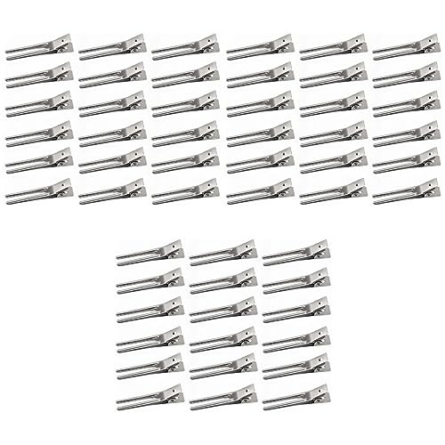 POPETPOP 150 Stk Haarspangen Für Kinder Haarklammern Aus Metall Friseurklammern Schnitt Friseur-clip Haare Pferdeschwanz Haarspangen Alligator Diy Knallclips Doppelte Gabelklemme Handbuch von POPETPOP