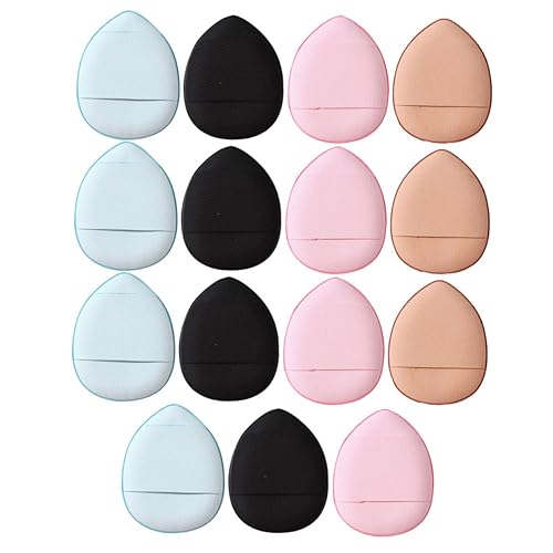 POPETPOP 15st Mini-finger-puff Kissen-grundlage Schminkschwämme Für Das Gesicht Kosmetische Fingerquaste Tropfenförmiges Pulver Puffs Fingerpuder Schwamm Lieferungen Hydrophiles Polyurethan von POPETPOP