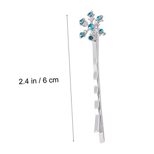 POPETPOP 18 Stück Teiliges Haarschmuck für Mädchen mit Funkelnden Schneeflocken Haarclips aus Leichte Strass Haarspangen Festhaltend und Bequem für Festliche Anlässe Wie Weihnachten und von POPETPOP