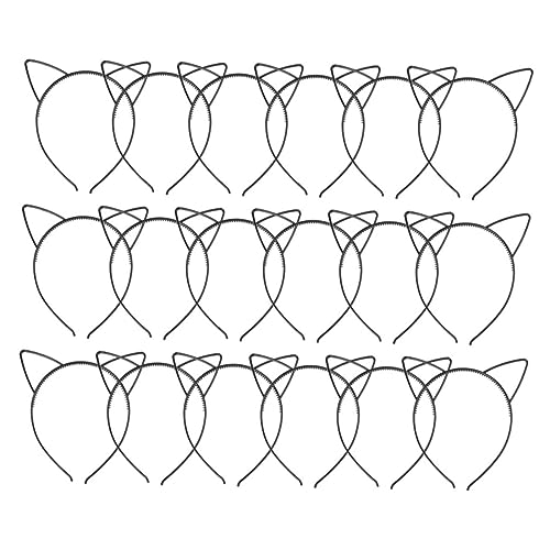 POPETPOP 18stücke Teiliges Katzenohren Haarreifen Für Junge Mädchen Adorable Headdress Party-zubehör Für Cosplay Und Kostümpartys von POPETPOP