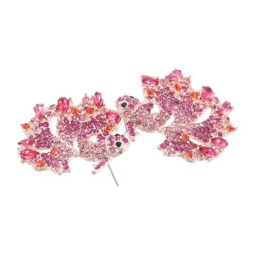 POPETPOP 1Paar Vintage Design Ohrringe für Damen Übertriebene Tropfenohrringe mit Funkelnden Akzenten Schmuckstücke für Partys Hautfreundliche von POPETPOP