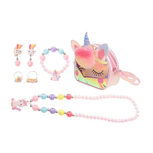 POPETPOP Schmuckset Für Kleine Mädchen Mit Halskette Und Armband Fein Verarbeitet Für Kindertanzpartys Und Alltagsgebrauch von POPETPOP