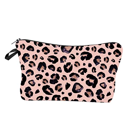 POPETPOP 1stk Kleine Schminktäschchen Mit Leopardenmuster Kleine Reisetasche Tragbare Schminktasche Kosmetiktasche Reisetasche Geldbörse Tasche Mit Leopardenmuster Reisen Karikatur von POPETPOP