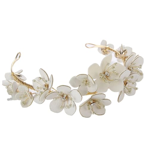 POPETPOP 1Stk kopfschmuck damen stirnbänder Hochzeit Stirnband mädchen stirnbänder Blumenstirnband Tiara frauen stirnband Haarspange aus Legierung Kleid Haarnadel Kranz Kopfbedeckung Braut von POPETPOP