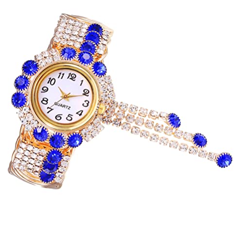 POPETPOP 1stk Damen Armbanduhr Armreif Uhr Damen Gothic Armreifen Für Strass Armband Breda- Betrachten Armband Für anzüge Schmuck Zinklegierung Student Quarz von POPETPOP
